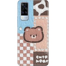 Senada Vivo Y51 Kılıf Desenli Baskılı Tpu Rubber Kapak Ayıcık