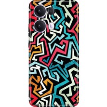 Senada Oppo Reno 13 Pro Kılıf Desenli Baskılı Tpu Rubber Kapak Graffiti