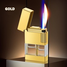 Çift Ateşli Iki Fonksiyonlu Dupnot Model Metal Rüzgarlı ve Sönmeyen Gazlı Lüx Çakmak