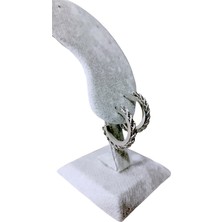 Cesicey Kadın Çelik Zincir Sarmal Halka Küpe Gümüş Renk