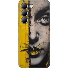 Senada Vivo V30 Lite Kılıf Desenli Baskılı Tpu Rubber Kapak Kelebek