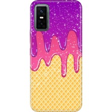 Infinix Gt 30 Pro Kılıf Desenli Baskılı Tpu Rubber Kapak Krema