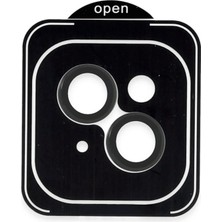Apple iPhone 13 Pvd Metal Kamera Lens - Siyah