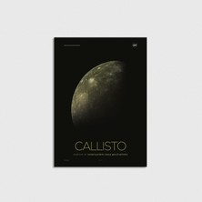 Nasa - Callisto Çerçevesiz Poster Duvar Dekorasyonu