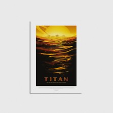 Nasa - Titan - Ride The Tides Through The Throat Of Kraken Çerçevesiz Poster Duvar Dekorasyonu