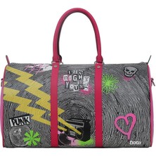 Dogo Unisex Vegan Deri Çok Renkli Seyahat Çantası - Night Is Young Tasarım