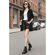 Barbora Günlük Kışlık Kaşe Kaşmir Şerit Detaylı Kadın Ceket