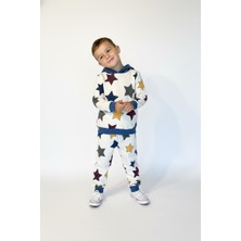 MiaBaby Yıldız Baskılı Kapşonlu 2 Li Takım