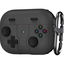 Caseonn Samsung Galaxy Buds 3 Pro Kılıf Retro Gamepad Siyah