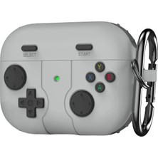 Caseonn Samsung Galaxy Buds 3 Fe Kılıf Retro Gamepad Gri