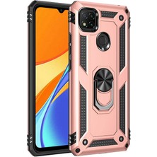 Zore Xiaomi Redmi 9c Kılıf Vlmt Vega Kapak-Rose Gold