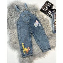 Mişsa Bebe Çocuk Kot Salopet Askılı Denim