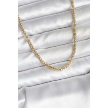 Clariss 14K Gold Renk Kaplama Boru Zincir Model cm Kadın Kolye