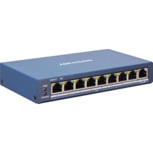 Sylar Hıkvısıon DS-3E1309P-EI, 8 Port 10/100 8 Port Poe 1 Port Uplınk 123W Fast Ethernet Swıtch