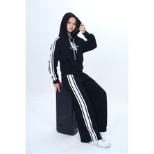Asortix Kız Çocuk Oversize Eşofman Takımı – Kanguru Cepli, Kapüşonlu, %100 Pamuk 2 Iplik KUMAŞ-EŞT-0031-308