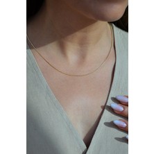 Sacce Scarves & Accessories Incecik Zincir Kolye 14 K Gold Kaplama