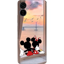 Tecno Camon 19 Neo Kılıf Desenli Baskılı Tpu Rubber Kapak Sevimli Aşıklar