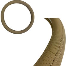 Konforlu Sürüş Deneyimiotovo Lüksotovo Direksiyon Kılıfı 38CM Bej