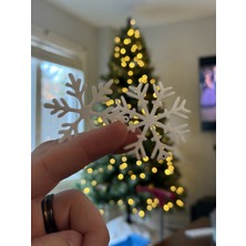 Benima Çam Ağacı Süsleri – Yılbaşı Süsleri –– Yeni Yıl - Kar Tanesi Objeler - 14 Adet Obje