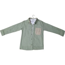 Finduks Kids Cep Detaylı T-Shırtlü Erkek Gömlek