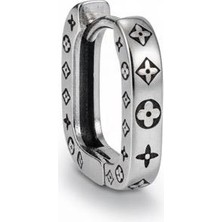 Winy Concept Yonca Desenli Kare Çelik Küpe - Kararmaz Paslanmaz Tasarım