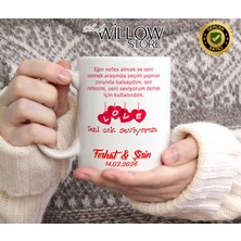 Black Willow Store Sevgililer Günü,sevgiliye Özel,aşk,sevgi Porselen Kupa Bardak-90