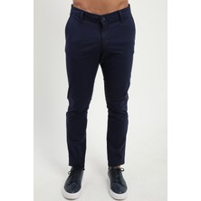 Dufy Lacivert Düz Regular Fit Erkek Pantolon