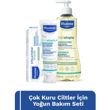 Mustela Çok Kuru Ciltler Yoğun Bakım Seti-Stelatopia+ Vücut Kremi,stelatopia Intense, Stelatopia Duş Yağı