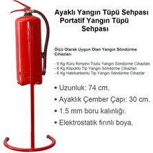 Ayaklı Yangın Tüpü Sehpası Portatif Yangın Tüpü Sehpası
