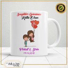 Black Willow Store Sevgililer Günü,sevgiliye Özel,aşk,sevgi Porselen Kupa Bardak-56