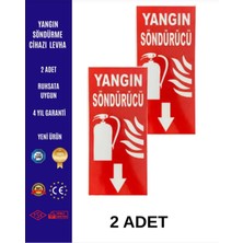 Yangın Söndürme Cihazı Levhası 2 Adet