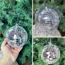 Empressco 12CM Aynalı Parlak Disko Topu, Yılbaşı Ağacı Dekorasyonu, Koleksiyon.