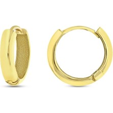 Assos Pırlanta Altın Halka Küpe - 14K