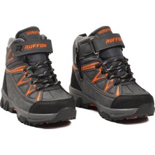 Ayakmod Füme-Turuncu Içi Polarlı Çocuk Outdoor Bot Ruffon 2301 P