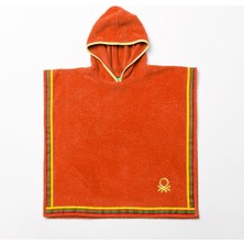 Benetton %100 Pamuk Turuncu 65x65 cm Çocuk Panço Havlu