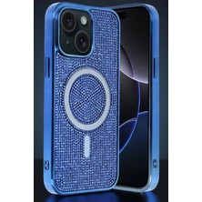 Marsilyan  Apple iPhone 15 Helen Magsafe Kapak - Lacivert