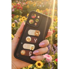 As Mobile Redmi Note 12 Uyumlu Kılıf Siyah Renk Ayıcık Figürlü 3D Kamera Korumalı Darbe Emici Yumuşak Silikon Kapak