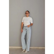 Purple By Banu Buz Mavi Taşlı Jean Pantolon