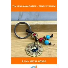 Letsii Metal Renkli Yin Yang Anahtarlık Zarif ve Dayanıklı Aksesuar