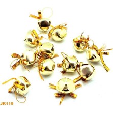 Empressco Yılbaşı Ağacı Süsü, Çıngırak, Çan, Zil, Parlak Altın Renk, Süsleme Aksesuarı