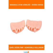 Letsii Silikon Makaralı Ayak Gömleği Şekil Bozuklukları Önleyici Destek