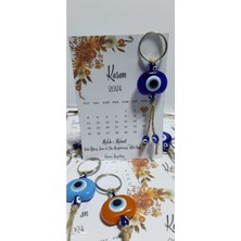 Empressco 2026 Yılbaşı Kartı Nazar Boncuklu Şans Anahtarlık Seti, 15 Adet, Şık ve Özel Tasarım