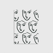 Domirus Woman Face Çerçevesiz Poster Duvar Dekorasyonu