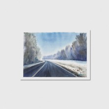 Domirus Snowy Çerçevesiz Poster Duvar Dekorasyonu