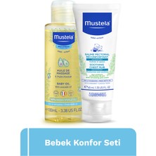 Mustela Bebek Konfor Seti 40 ml Rahatlatıcı Göğüs Balsamı ve 100 ml Avokado Yağı İçeren Masaj Yağı