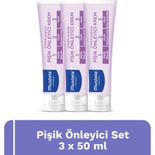Mustela Pişik Önleyici Koruyucu Doğal Kökenli Bakım Kremi 3’lü Set 50 ml x 3