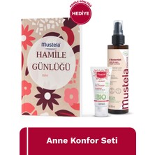Mustela Hamile Günlüğü Hediyeli Anne Konfor Seti - Organik Sertifikalı Losyon ve Göğüs Ucu Kremi