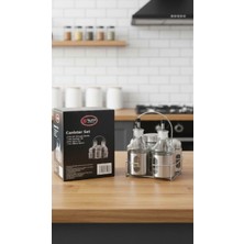Canister Set Standlı Yağlık Baharatlık Sirkelik
