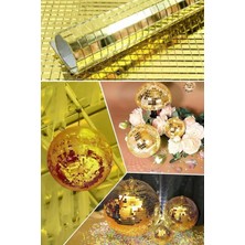 Empressco El Işi Kare Cam Mozaik Fayans Çıkartmaları, Kendinden Yapışkanlı, Aynalı ve Şık Tasarım