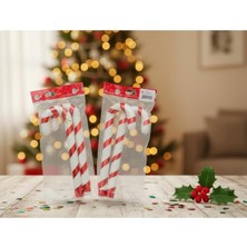 Empressco Renkli Yılbaşı Baston Şeker 2'li, 25 Cm, Tatlı ve Neşeli Süsleyici